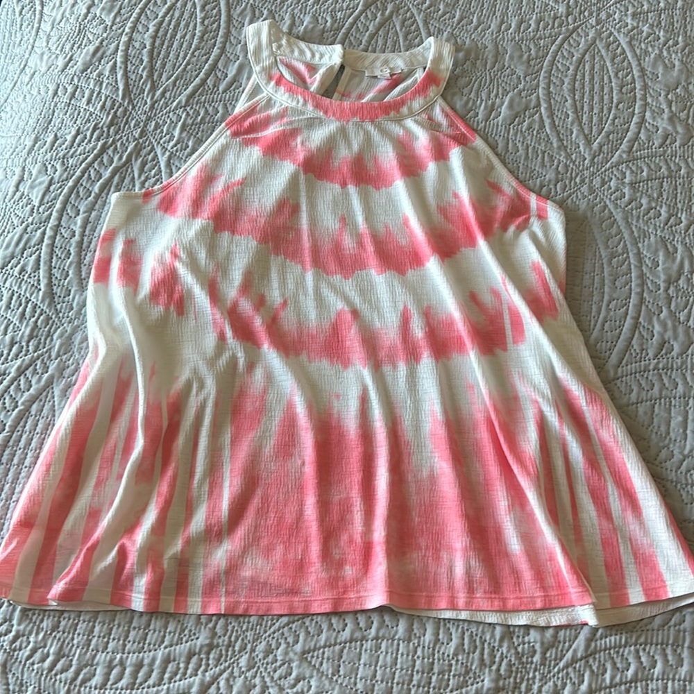 Women’s XL Pink and White Tank